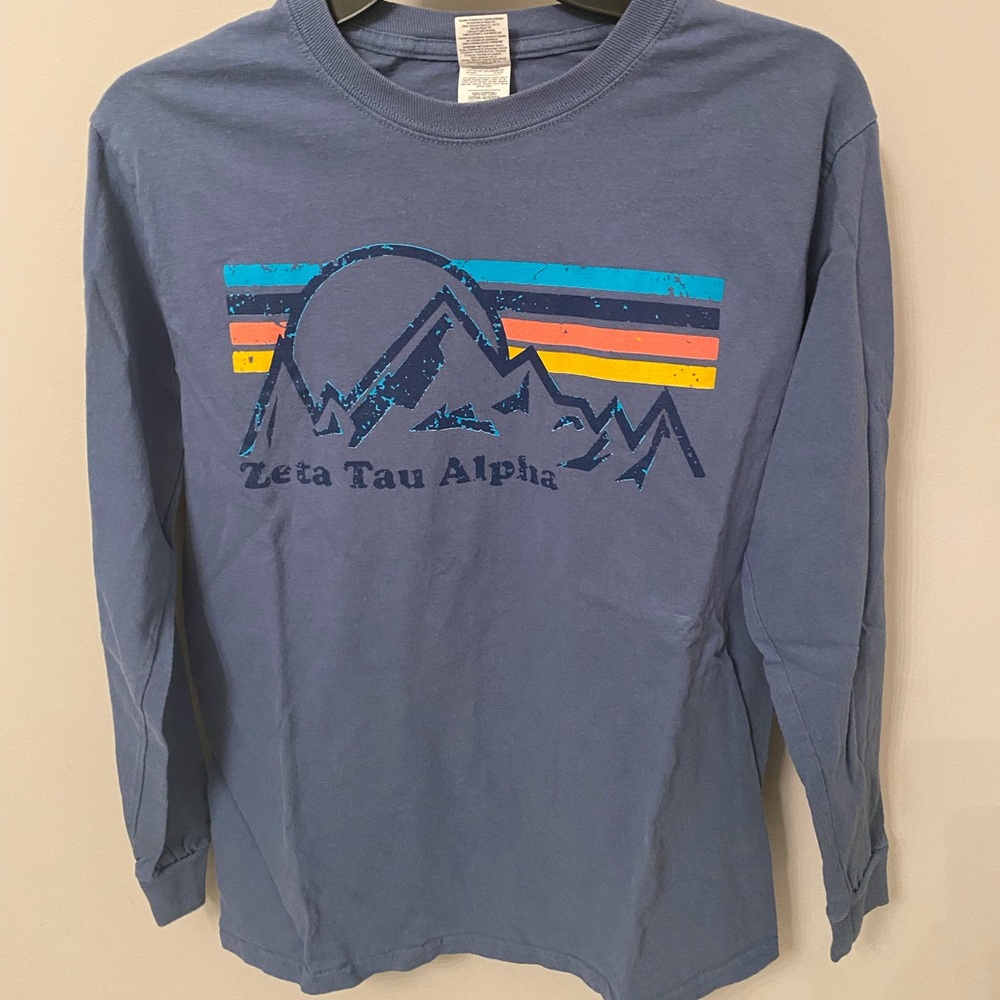 ZTA Zeta Tau Alpha Mountain Long Sleeve T-shirt